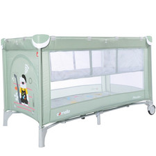 Детский манеж CRL-9201/2 Mint Green, CARRELLO Piccolo+, со вторым дном